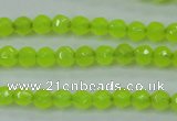 CCN2261 15.5 inches 4mm faceted round candy jade beads wholesale