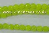 CCN2262 15.5 inches 6mm faceted round candy jade beads wholesale