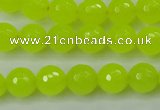 CCN2264 15.5 inches 10mm faceted round candy jade beads wholesale