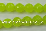 CCN2265 15.5 inches 12mm faceted round candy jade beads wholesale