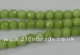 CCN2271 15.5 inches 6mm faceted round candy jade beads wholesale