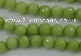 CCN2272 15.5 inches 8mm faceted round candy jade beads wholesale