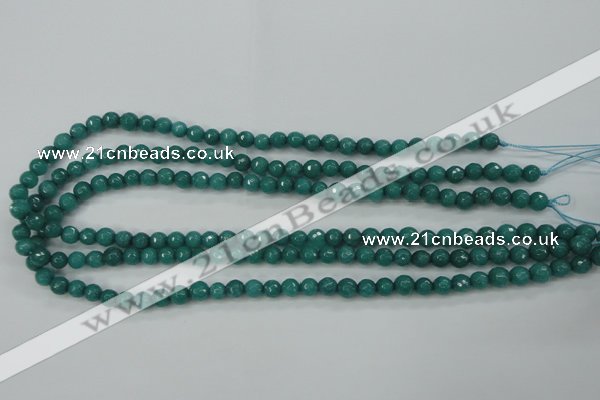 CCN2278 15.5 inches 4mm faceted round candy jade beads wholesale