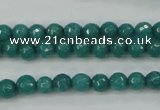 CCN2279 15.5 inches 6mm faceted round candy jade beads wholesale