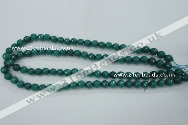 CCN2280 15.5 inches 8mm faceted round candy jade beads wholesale