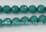 CCN2281 15.5 inches 10mm faceted round candy jade beads wholesale