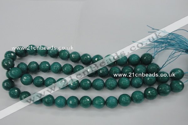 CCN2283 15.5 inches 14mm faceted round candy jade beads wholesale