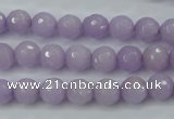 CCN2288 15.5 inches 8mm faceted round candy jade beads wholesale