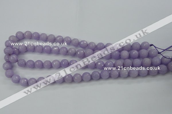 CCN2289 15.5 inches 10mm faceted round candy jade beads wholesale