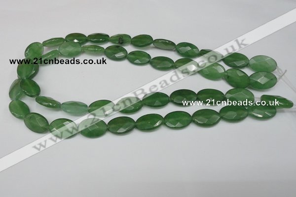 CCN229 15.5 inches 12*18mm faceted oval candy jade beads