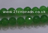 CCN2300 15.5 inches 8mm faceted round candy jade beads wholesale