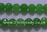 CCN2301 15.5 inches 10mm faceted round candy jade beads wholesale