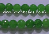 CCN2302 15.5 inches 12mm faceted round candy jade beads wholesale