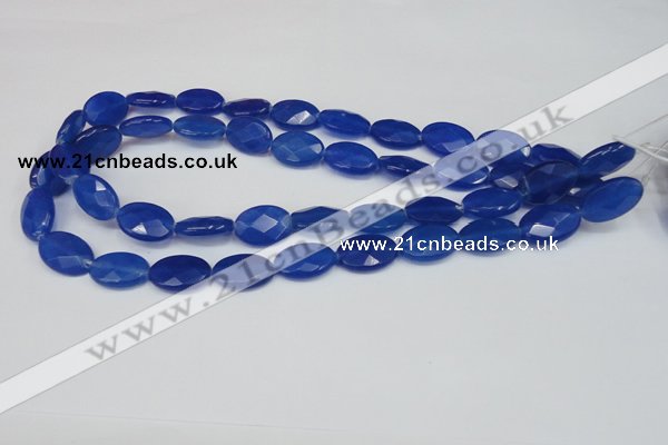 CCN231 15.5 inches 12*18mm faceted oval candy jade beads