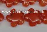 CCN2343 15.5 inches 20mm carved flower candy jade beads wholesale