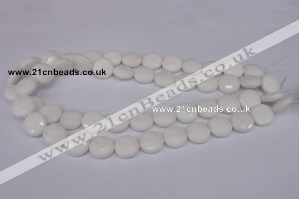 CCN240 15.5 inches 15mm faceted coin candy jade beads wholesale