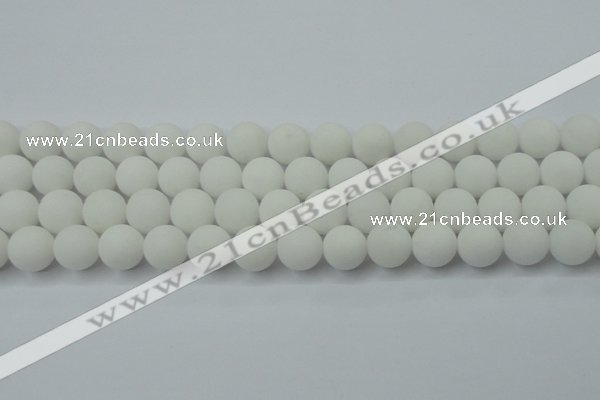 CCN2400 15.5 inches 4mm round matte candy jade beads wholesale