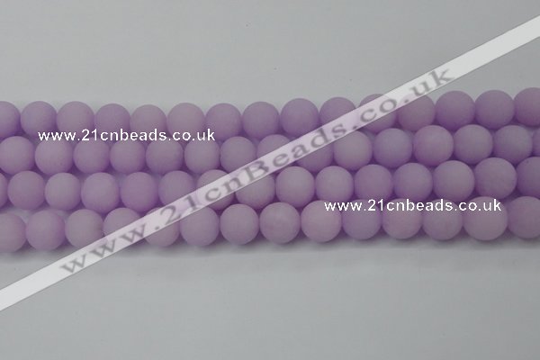 CCN2401 15.5 inches 4mm round matte candy jade beads wholesale