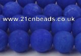 CCN2413 15.5 inches 4mm round matte candy jade beads wholesale