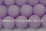 CCN2421 15.5 inches 6mm round matte candy jade beads wholesale