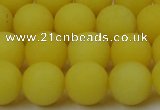 CCN2428 15.5 inches 6mm round matte candy jade beads wholesale