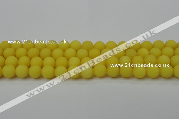 CCN2428 15.5 inches 6mm round matte candy jade beads wholesale