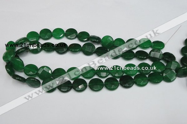 CCN243 15.5 inches 15mm faceted coin candy jade beads wholesale