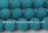 CCN2432 15.5 inches 6mm round matte candy jade beads wholesale