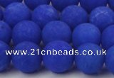 CCN2433 15.5 inches 6mm round matte candy jade beads wholesale