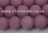 CCN2443 15.5 inches 8mm round matte candy jade beads wholesale