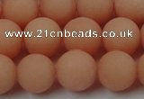 CCN2446 15.5 inches 8mm round matte candy jade beads wholesale