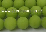 CCN2449 15.5 inches 8mm round matte candy jade beads wholesale