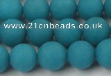 CCN2452 15.5 inches 8mm round matte candy jade beads wholesale