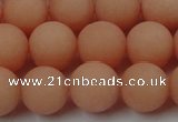 CCN2466 15.5 inches 10mm round matte candy jade beads wholesale