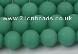 CCN2470 15.5 inches 10mm round matte candy jade beads wholesale