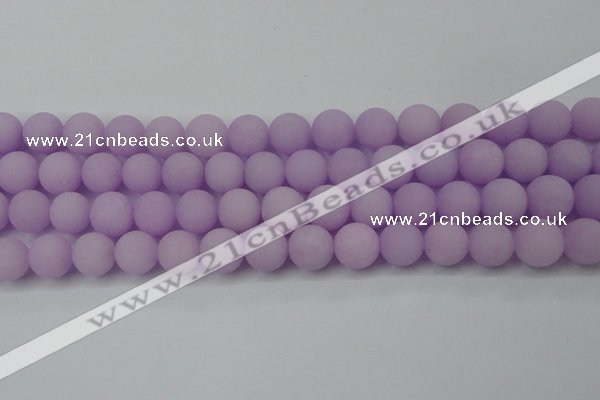 CCN2481 15.5 inches 12mm round matte candy jade beads wholesale