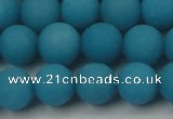 CCN2511 15.5 inches 14mm round matte candy jade beads wholesale