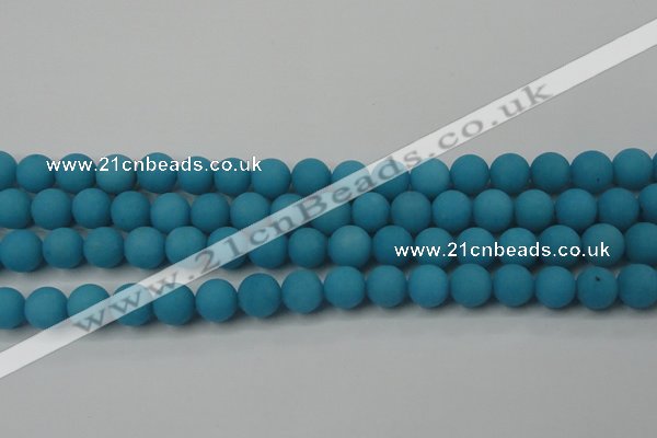 CCN2511 15.5 inches 14mm round matte candy jade beads wholesale