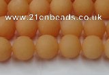 CCN2517 15.5 inches 8mm round matte candy jade beads wholesale