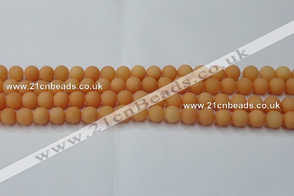 CCN2517 15.5 inches 8mm round matte candy jade beads wholesale