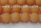 CCN2518 15.5 inches 10mm round matte candy jade beads wholesale