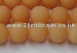 CCN2519 15.5 inches 12mm round matte candy jade beads wholesale