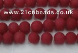 CCN2529 15.5 inches 4mm round matte candy jade beads wholesale