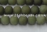 CCN2545 15.5 inches 8mm round matte candy jade beads wholesale