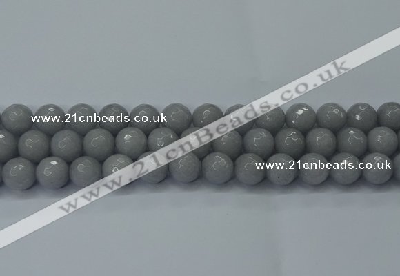 CCN2563 15 inches 14mm faceted round candy jade beads wholesale