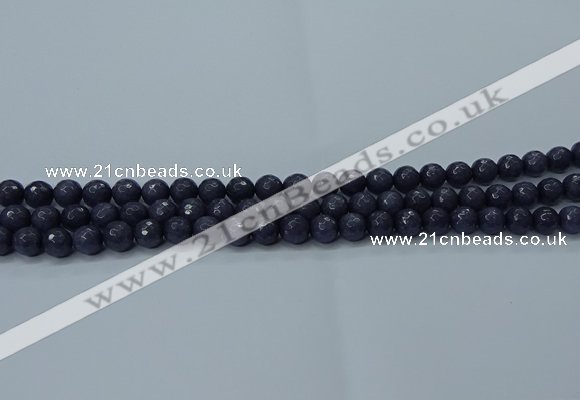 CCN2567 15 inches 8mm faceted round candy jade beads wholesale