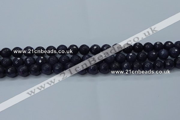 CCN2569 15 inches 12mm faceted round candy jade beads wholesale