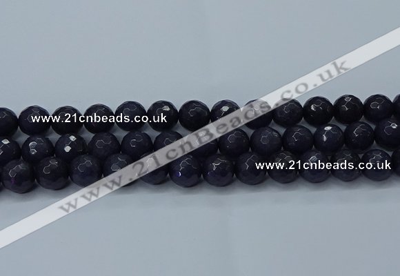 CCN2570 15 inches 14mm faceted round candy jade beads wholesale