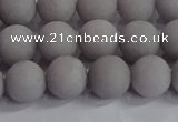 CCN2582 15.5 inches 8mm round matte candy jade beads wholesale