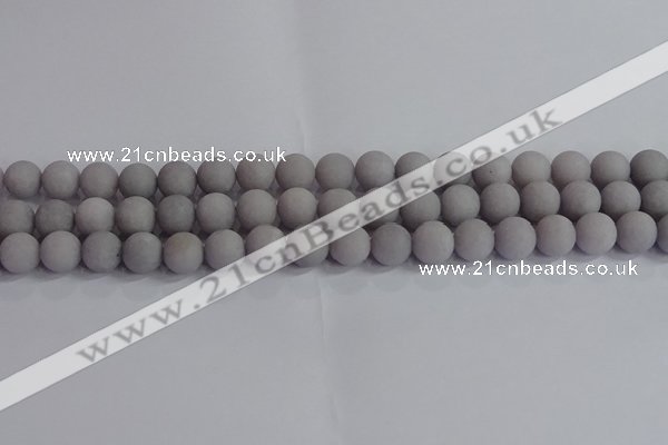 CCN2582 15.5 inches 8mm round matte candy jade beads wholesale